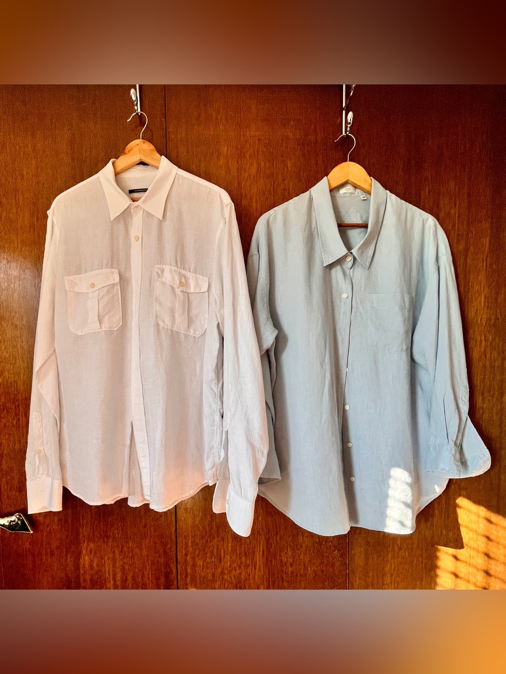 Club Monaco and Aritzia Wilfred Linen Shirts